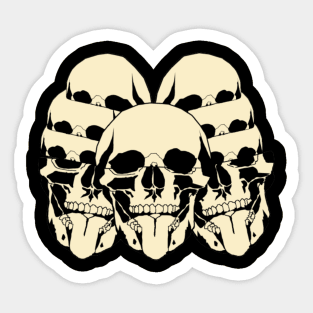 group of skulls Sticker